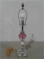24" Glass Lamp, Glass Base