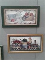 Pair of Rectangle Farmhouse Prints