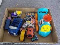 Toy cars, train