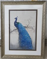 Large Peacock Print
