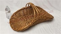 Vintage Wicker Gathering Basket - Ex Large 25"x11"