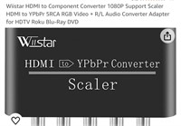 WIISTAR HDMI YPBPR CONVERTER SCALER