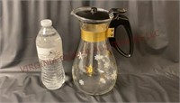 Mid Century Pyrex Snowflake Coffee Carafe