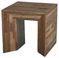 Arcadian Wood Massive  Side Table