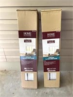 (2) 2-inch, Cordless, Faux Wood Blinds