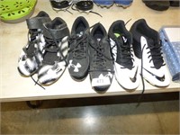 3 PAIRS OF SPORT CLEAT SHOES SIZE 7