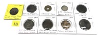 Lot, Early world copper coins, 9 pcs.
