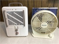 Electric Heater and Table Fan