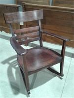 Vtg. Wood Rocking Chair
