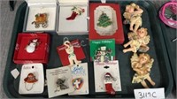 Christmas lot brooches