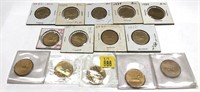 x14- Canadian loonie dollars, mixed dates -x14