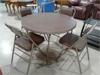 40" Card Table & 4 Chairs