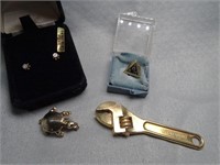 Masonic Pin / Misc Jewelry and More Lot