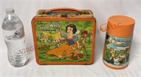 Metal Walt Disney Snow White Lunch Box & Thermos