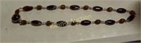 Vintage W Germany Faux Amber Necklace 20"