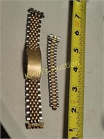 designer luxury watch bands stainless & gold?
