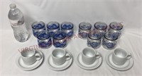 Yoplait Glass Jars & Pier 1 Espresso Set