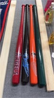 4 MLB Mini Bats