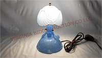 Smith Glass Southern Belle Boudoir Lamp - Works!