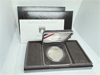 1991 USO Silver Dollar Proof Coin COA