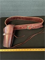 Vintage Western Genuine Leather Gun Belt Holster