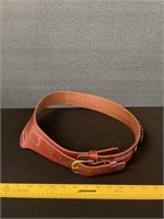 Genuine Leather Western Gun Belt