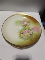 Vintage Serving Plate with Roses