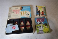 Vintage book and game