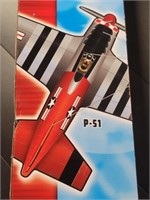 60" P-51 Plane Supersized Nylon Kite (In Box)