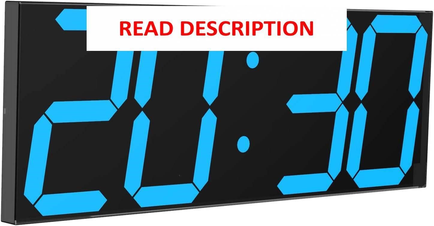 $86  LED Wall Clock  6 Numbers  Timer  Calendar