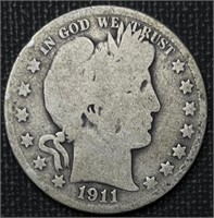 1.4 Million Minted 1911 Barber Half