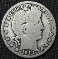 1.3 Million Minted 1912-S Barber Half