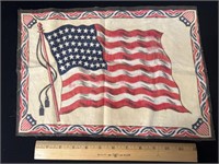 Antique 48 Star American Flag Factory 37 NY