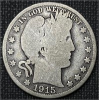 1.6 Million Minted 1915-S Barber Half