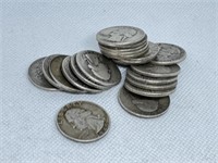 20 90% Silver Quarters 1940-49