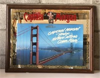 Vintage Captain Morgan Mirrored Sign