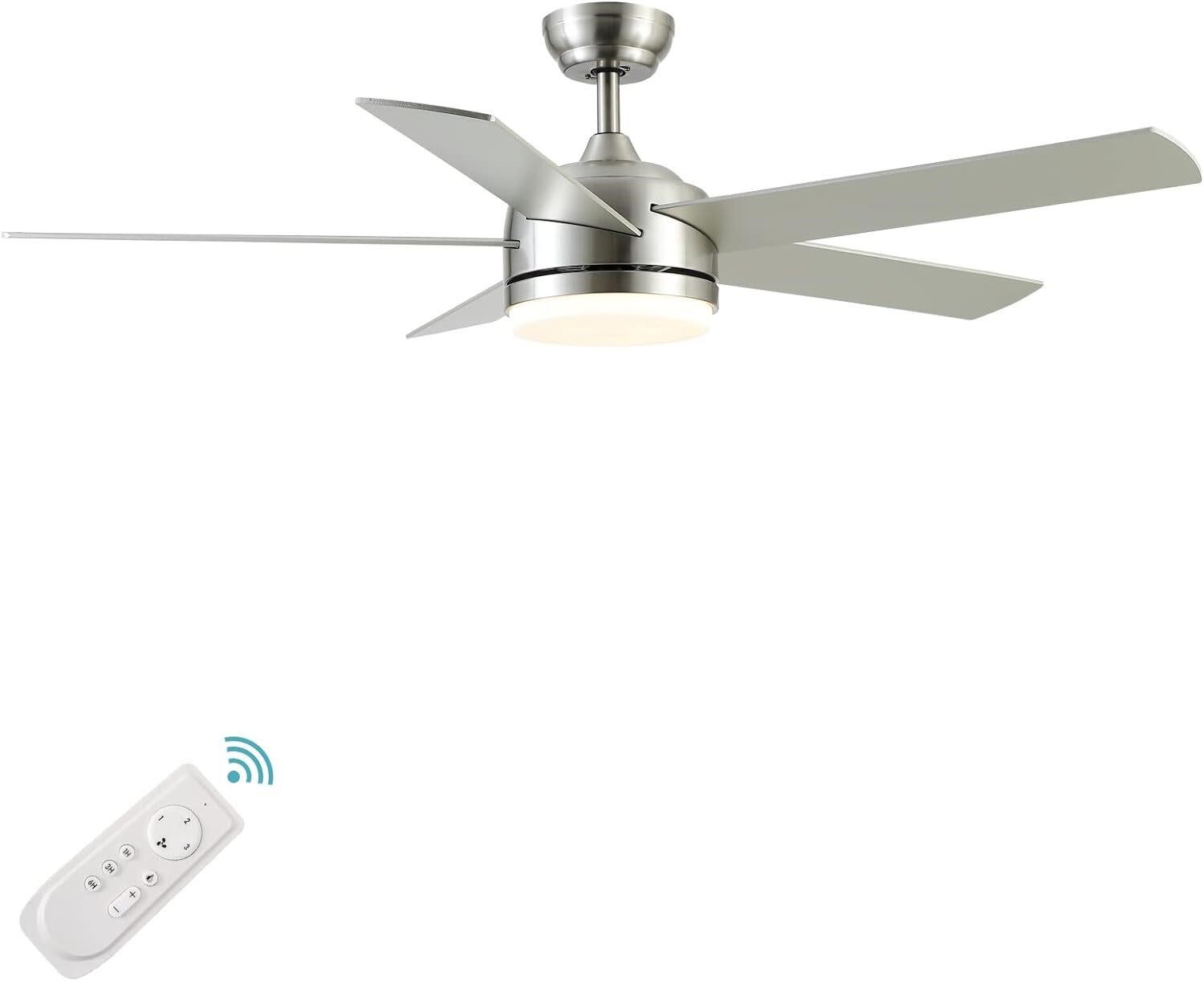 $140  YUHAO 52 Nickel Fan with Lights  Remote