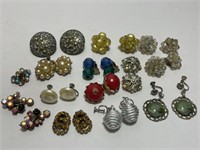 14 PAIRS OF VINTAGE CLIP ON AND SCREW BACK