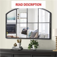 $164  Silver Window Mirror  Wood Framed 42X28