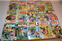 Fifteen  Incredible Hulk and Man Thing Comics