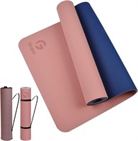 $28  Yoga Mat Non Slip  Eco 0.24*24*72 Pink/Navy