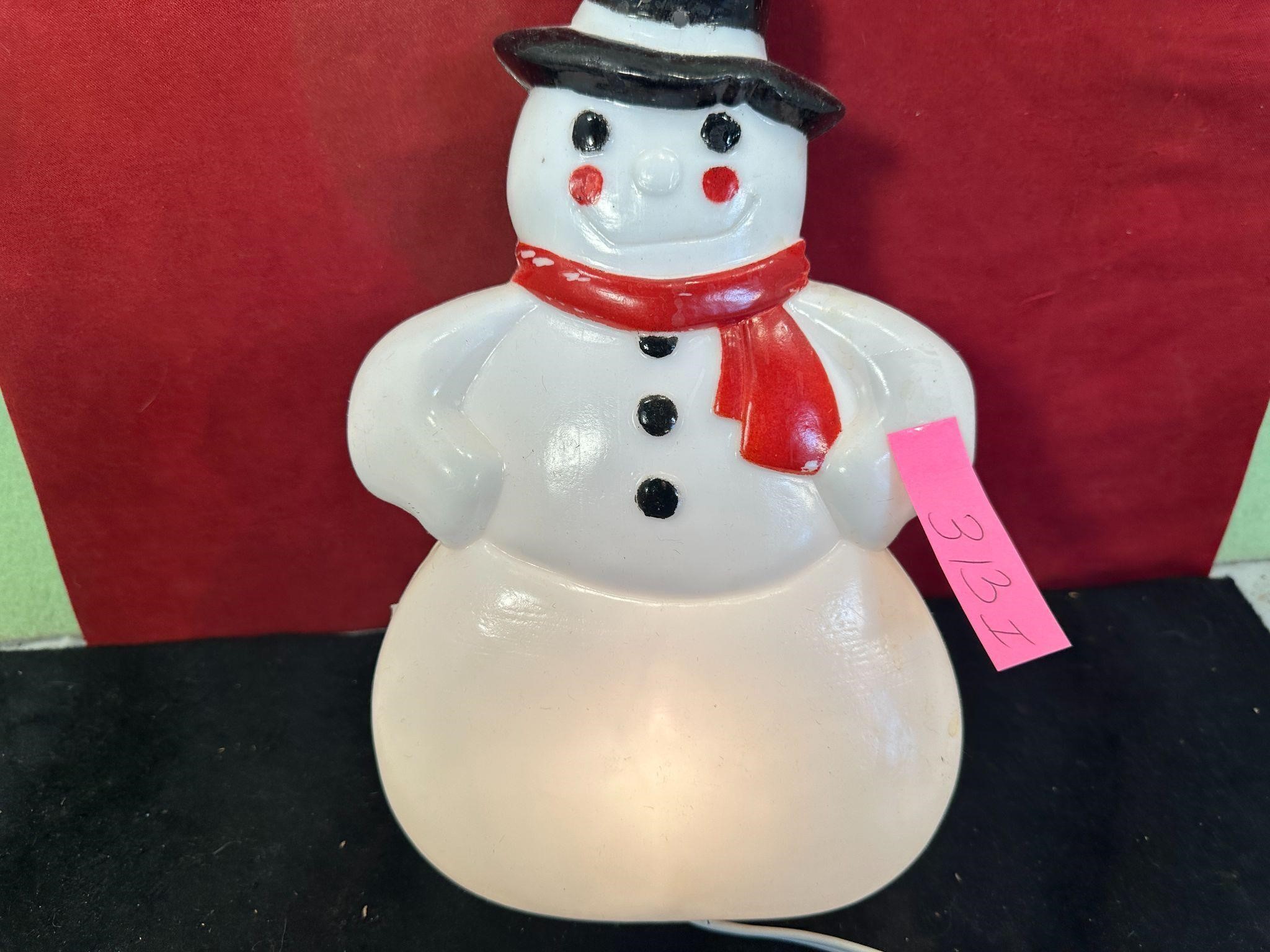 CHRISTMAS SNOWMAN HANGING BLOW MOLD WORKS