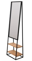 Dressing Valet Mirror Iron Framed with Shelves