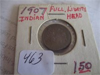 463-1907 INDIAN HEAD PENNY
