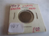 464-1907 INDIAN HEAD PENNY