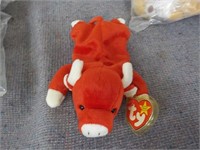 Ty Beanie baby red cow