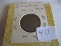 473-1901 INDIAN HEAD PENNY