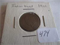 474-1901 INDIAN HEAD PENNY