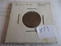477-1900 INDIAN HEAD CENT