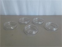 (5) 4" Glass Bowls